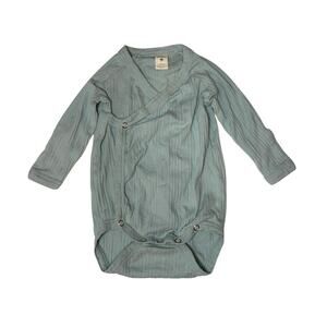 Kate Quinn 100% Organic Cotton Ribbed Wrap Onesie 3-6M